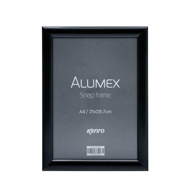 Alumex Snap Poster Display Frame in Black