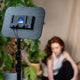 Kenro KSLP104 Light - behind the scenes at photoshoot with model