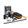 Handheld fog machine with accessories on a white background