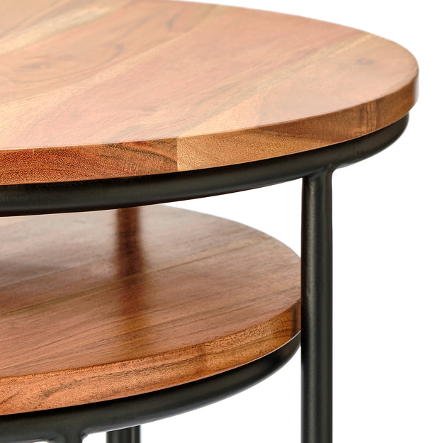 Acacia Nesting Tables (Set of 2)