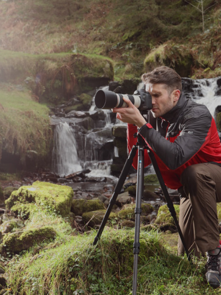 photography tripod on location