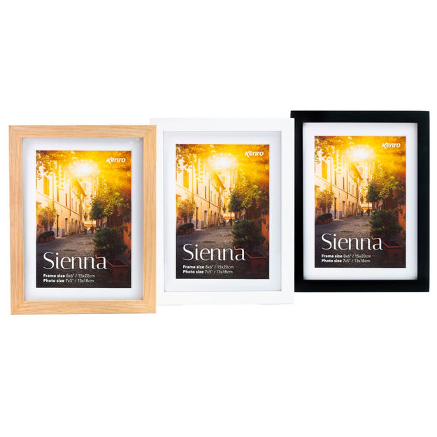 Sienna Series Photo Frames in White