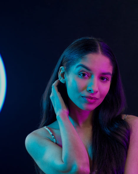 ring light content creator set up