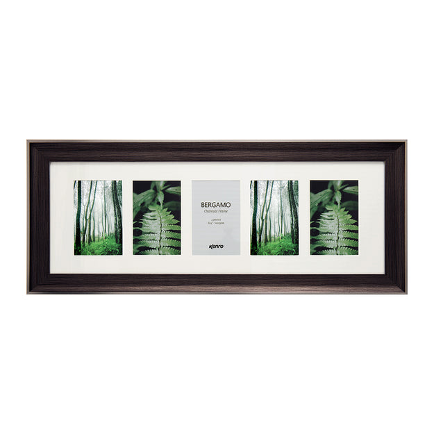 Bergamo Charcoal Wood Effect Photo Frame
