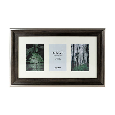 Bergamo Charcoal Wood Effect Photo Frame