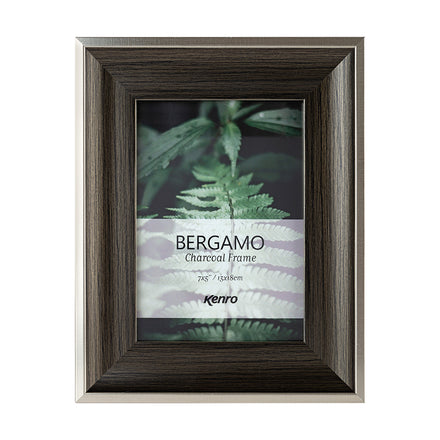 Bergamo Charcoal Wood Effect Photo Frame