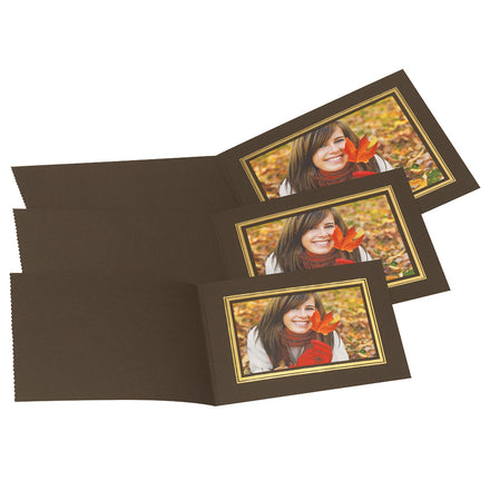 Slip-In Photo Folders (Brown)