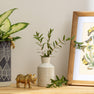 Grey Square-Textured Vase