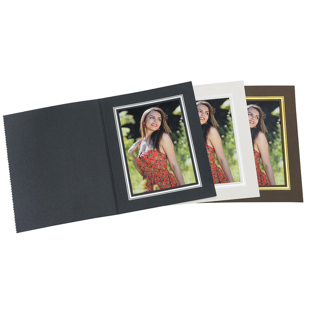 Slip-In Photo Folders (Black)