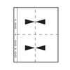 Pack of 10 White Photo Pages for 4 Photos 6x4