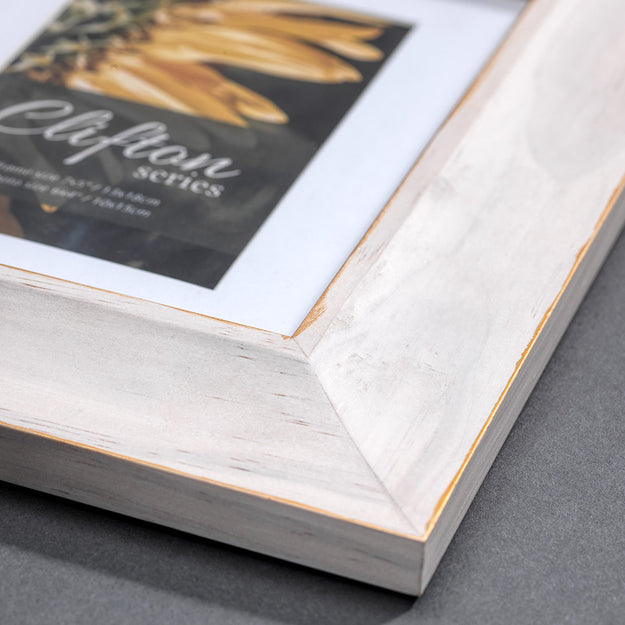 Clifton Series Solid Wood (White) Photo Frame