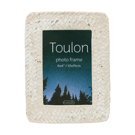Toulon Resin Woven Effect Photo Frame